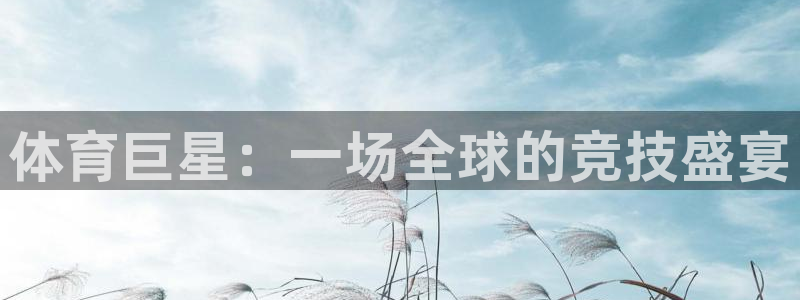 MK体育官网下载官方客服电话：体育巨星：一场全球的竞